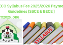 NECO Syllabus Fee 2025/2026 Payment Guidelines [SSCE & BECE ]