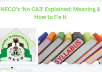 NECO’s ‘No CA3’ Explained: Meaning & How to Fix It