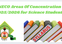 NECO Areas Of Concentration 2025/2026 for Science Students