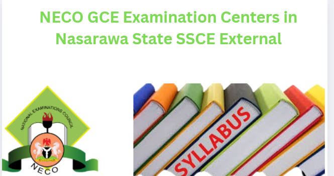 NECO GCE Examination Centers in Nasarawa State SSCE External