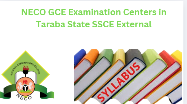 NECO GCE Examination Centers in Taraba State SSCE External