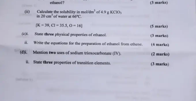 NECO Tourism (Objective & Essay) Questions and Answers 2025 (26th June 2025)