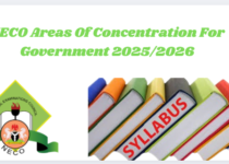 NECO Areas Of Concentration For Government 2025/2026